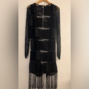 Gimmicks By Bke Buckle Duster Cardigan Black Size S